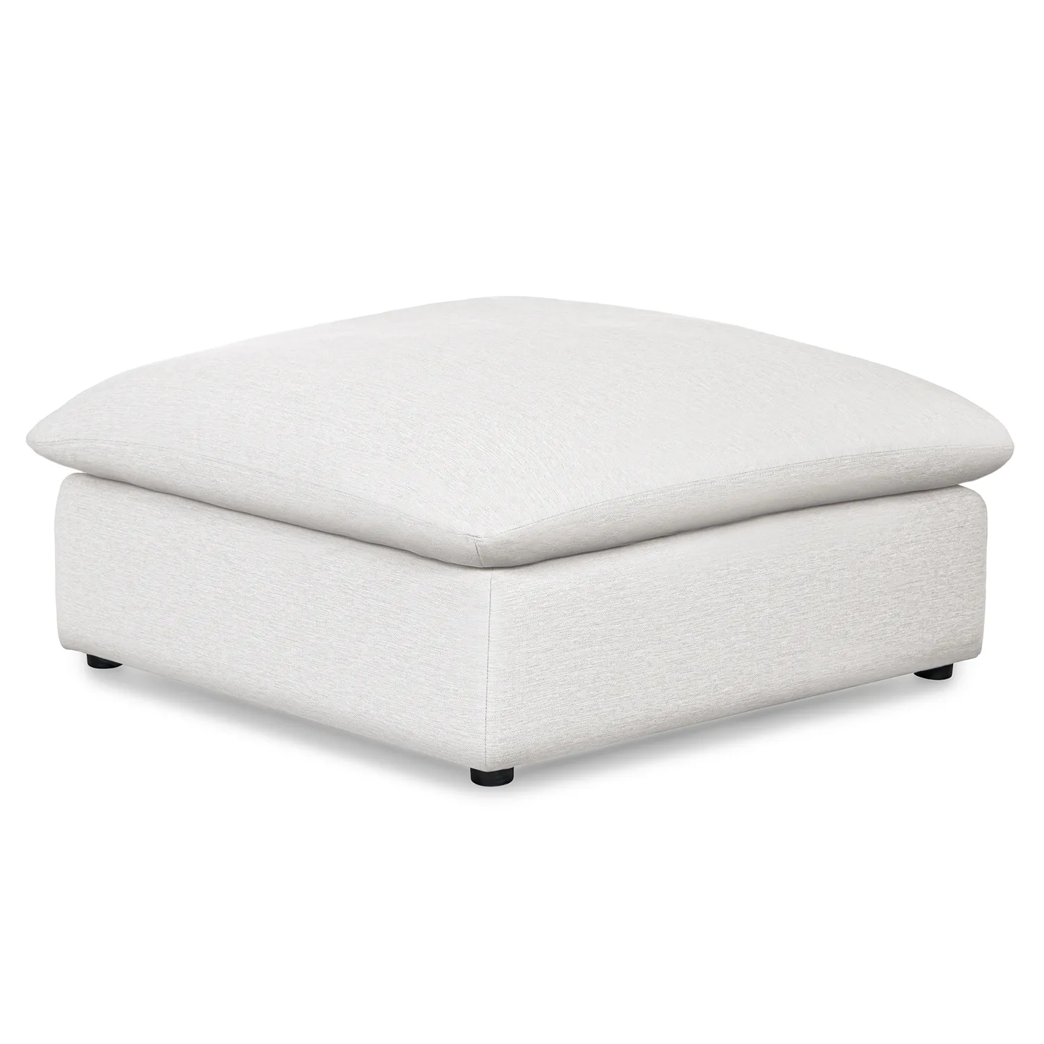 Leigh 41_ Ottoman - Silver Ivory - Image 2