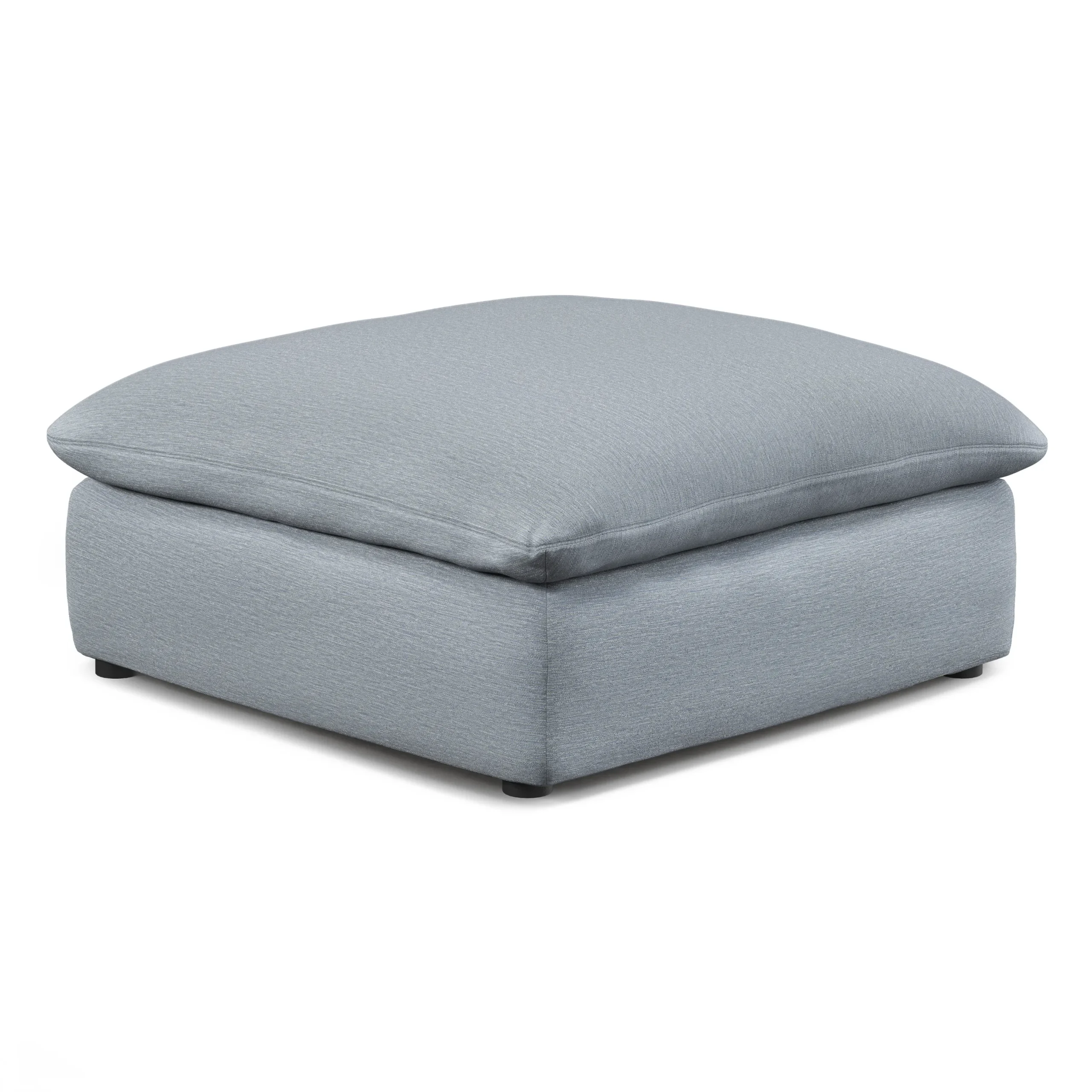 Leigh 41_ Ottoman - Silver Light Blue - Image 2
