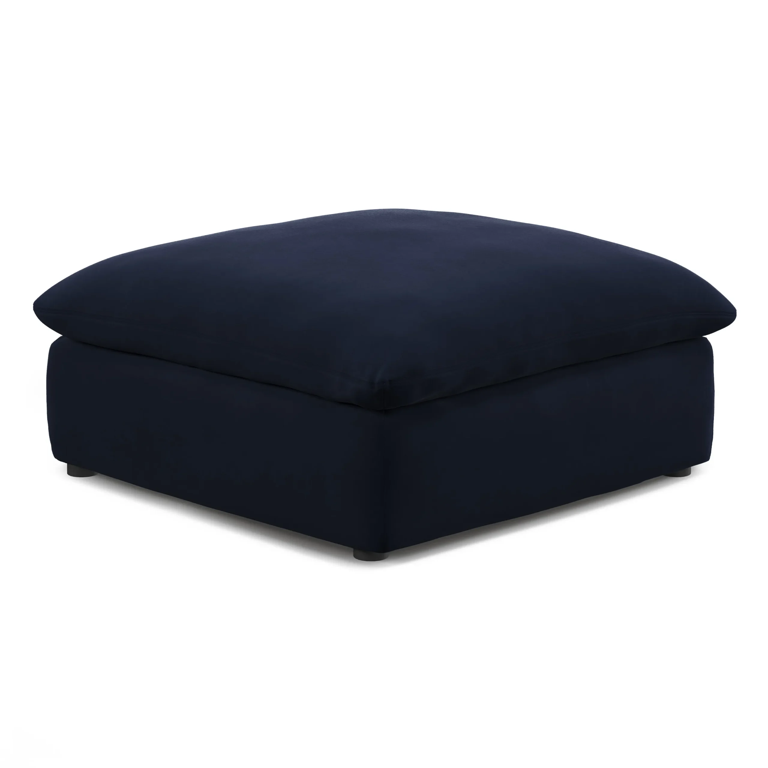 Leigh 41_ Velvet Ottoman - Hale Ink - Image 2