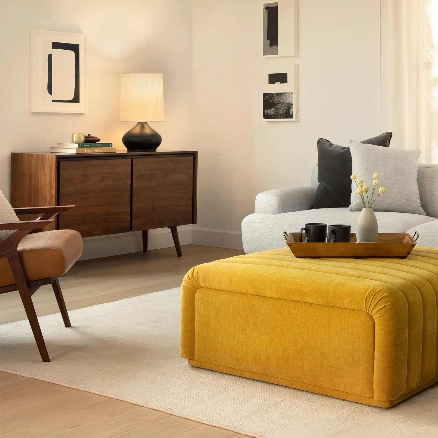 Sefto 39.5_ Ottoman - Marigold Yellow - Image 11