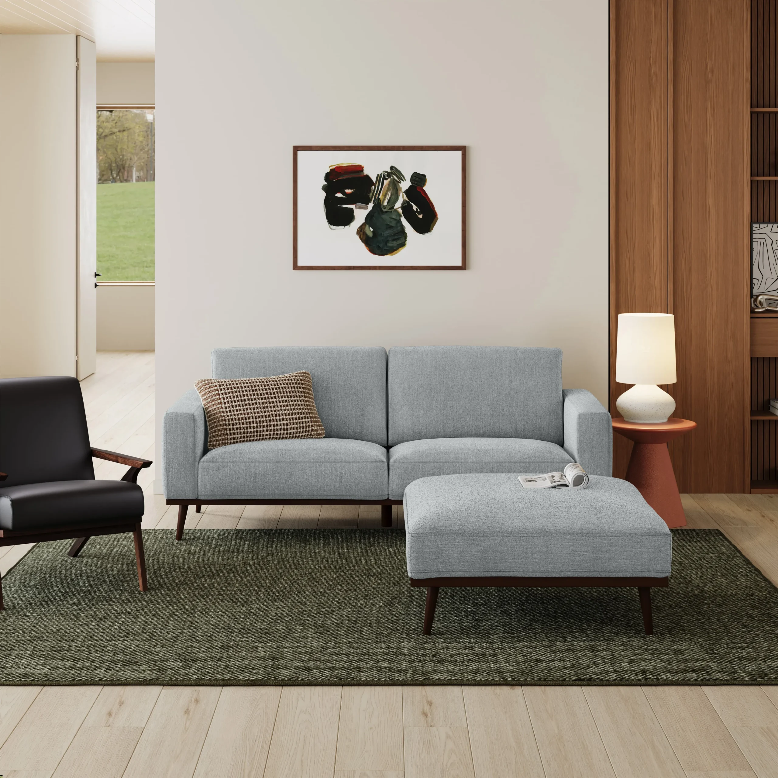 Rhett 38.5_ Ottoman - Harbor Gray