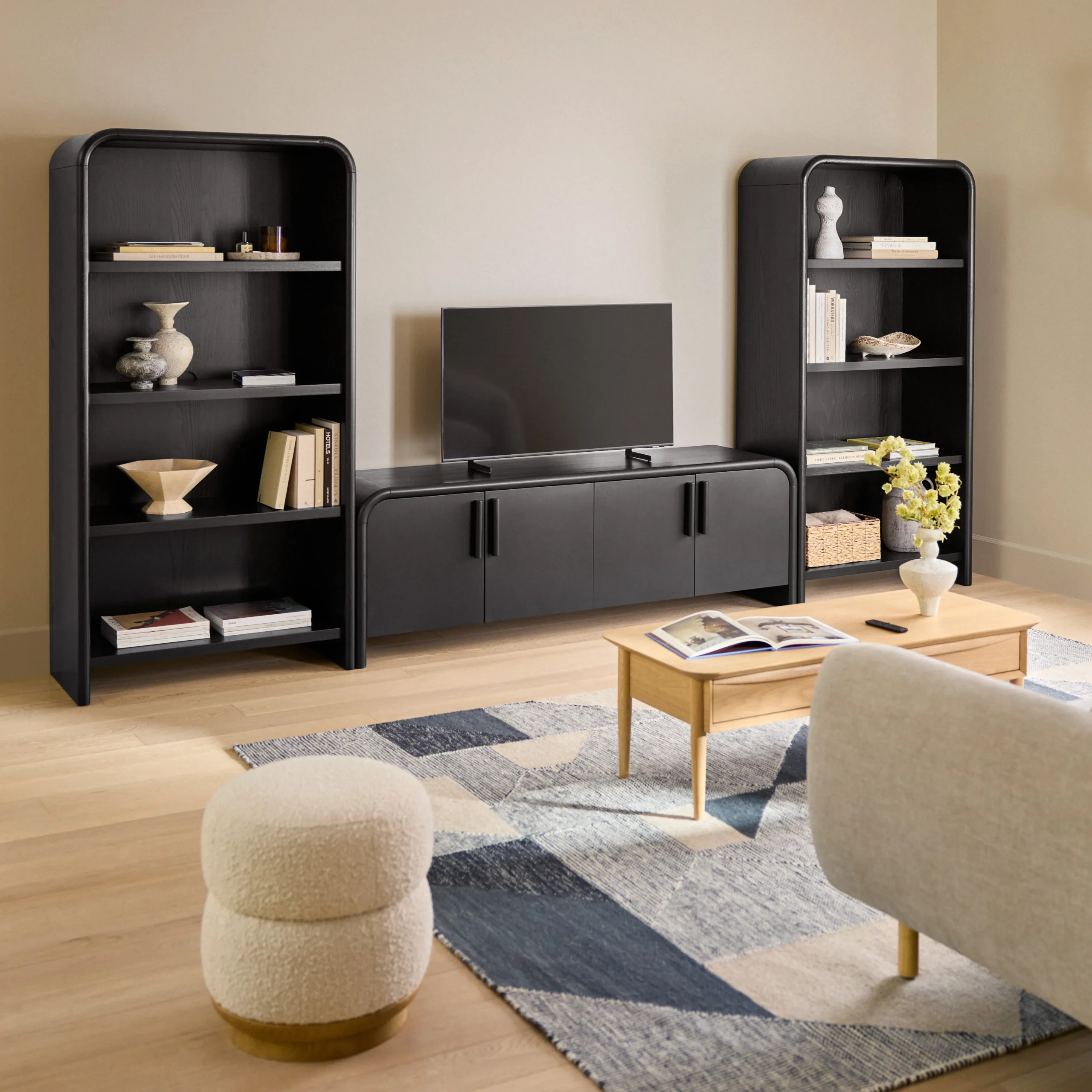 Faydra 34.5_ Bookcase - Black - Image 2