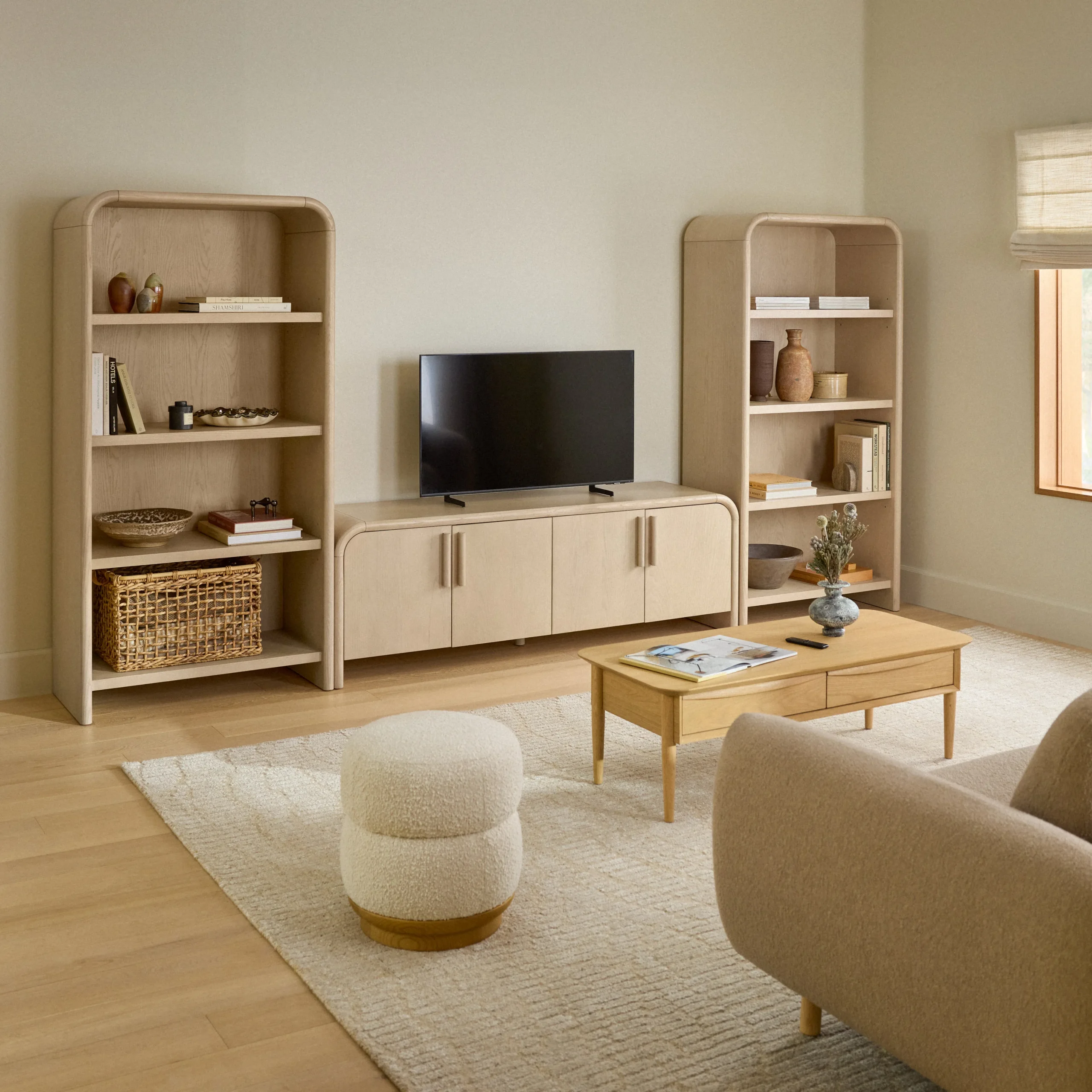 Faydra 34.5_ Bookcase - Natural Ash - Image 2