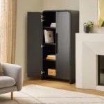 Faydra 35.5_ Enclosed Bookcase - Black
