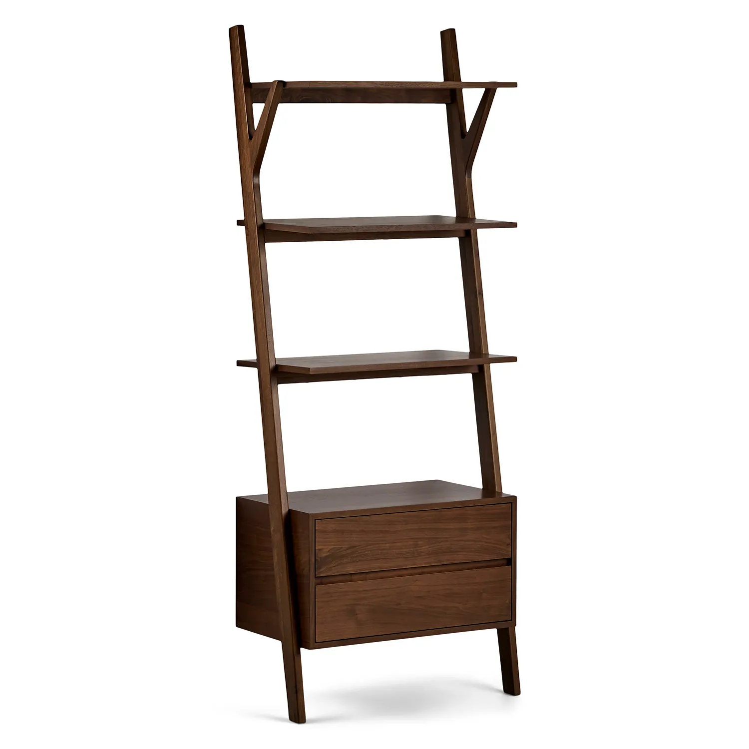 Harles 29.5_ Shelving Unit with Storage - Walnut - Image 2