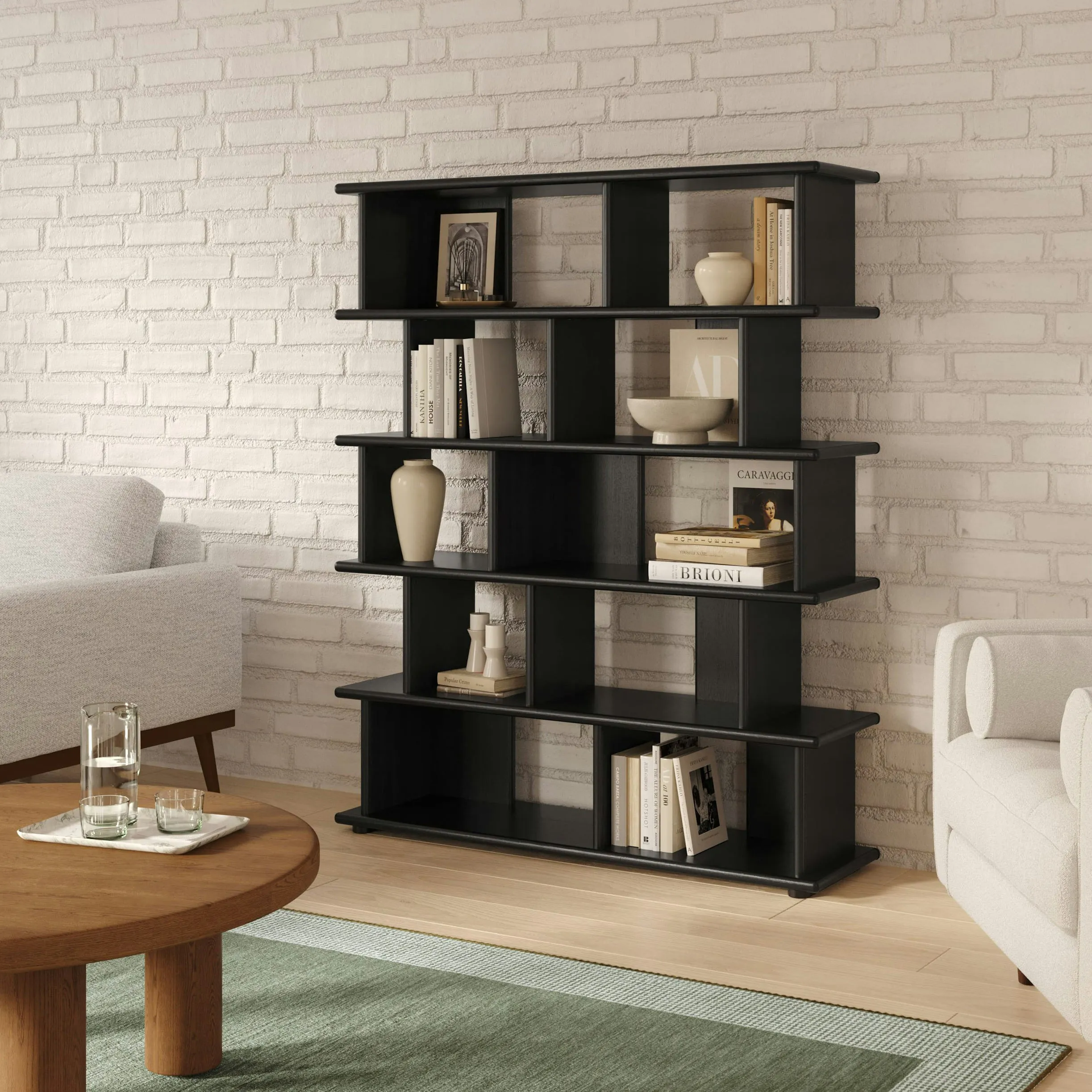 Lafora 53_ Bookcase, Tall - Black