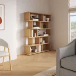 Lafora 53_ Bookcase, Tall - Natural Oak
