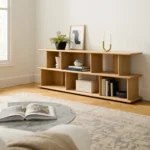 Lafora 72_ Bookcase, Short - Natural Oak