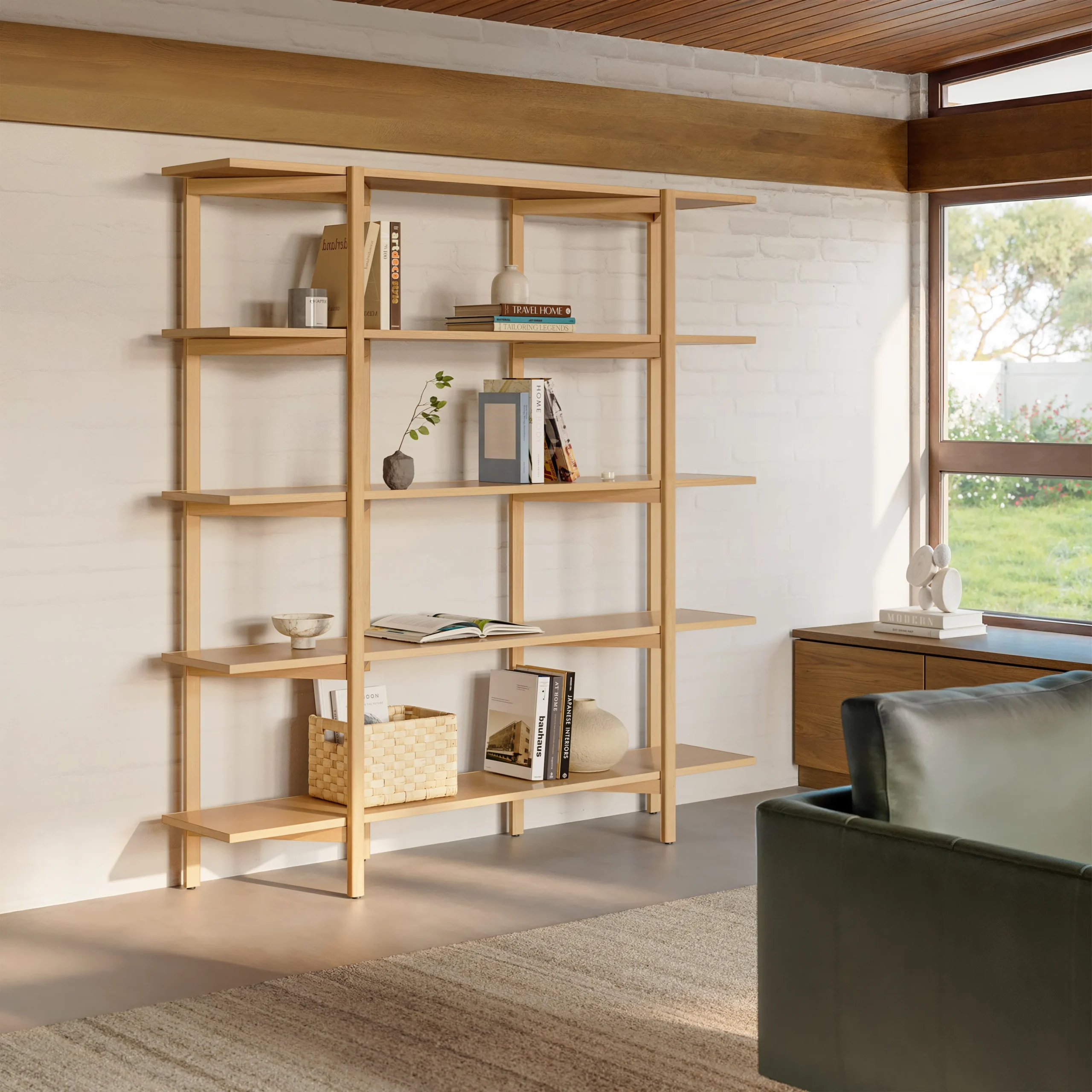 Zander 75_ Shelving Unit - White Oak - Image 2