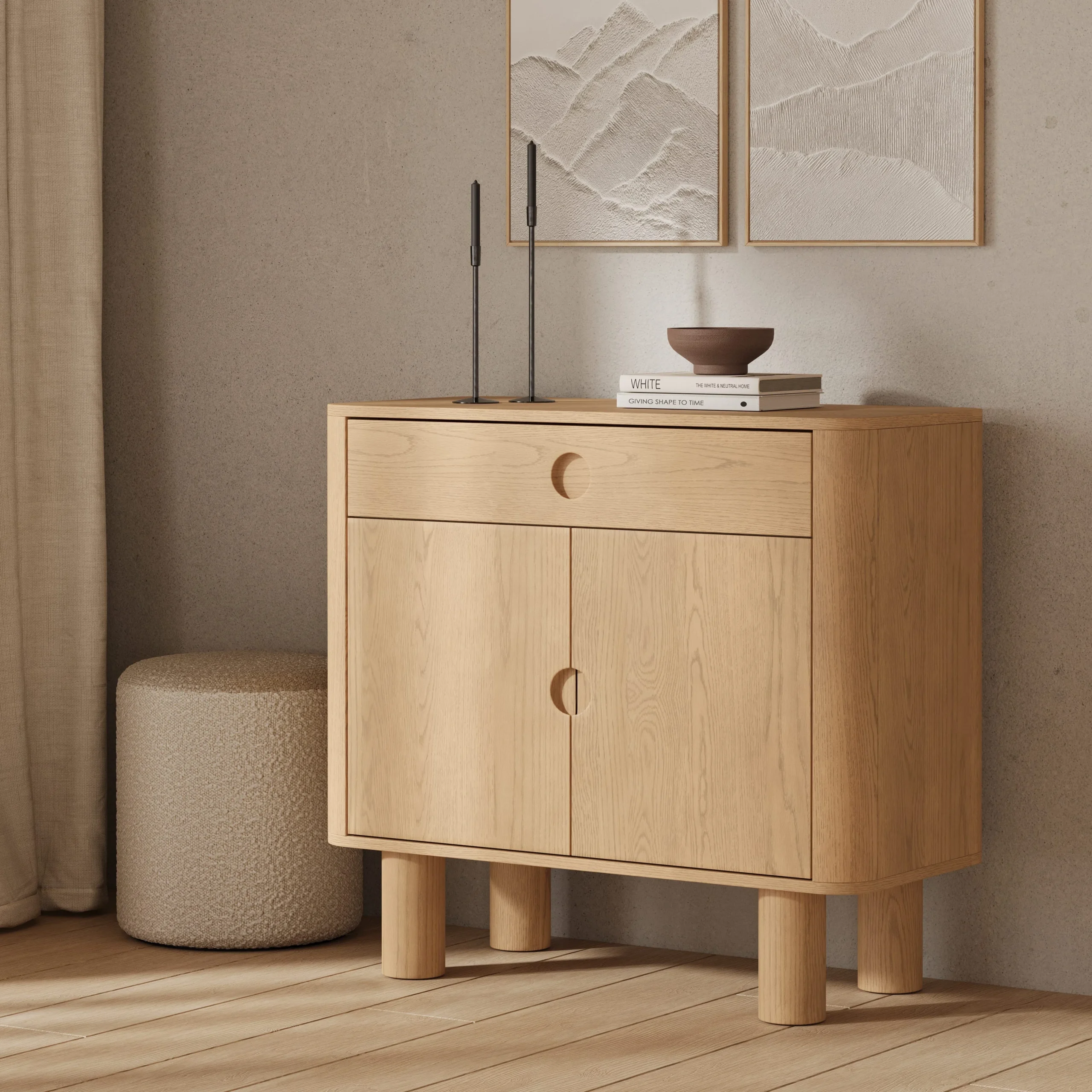 Adel 38.5_ Cabinet - White Oak
