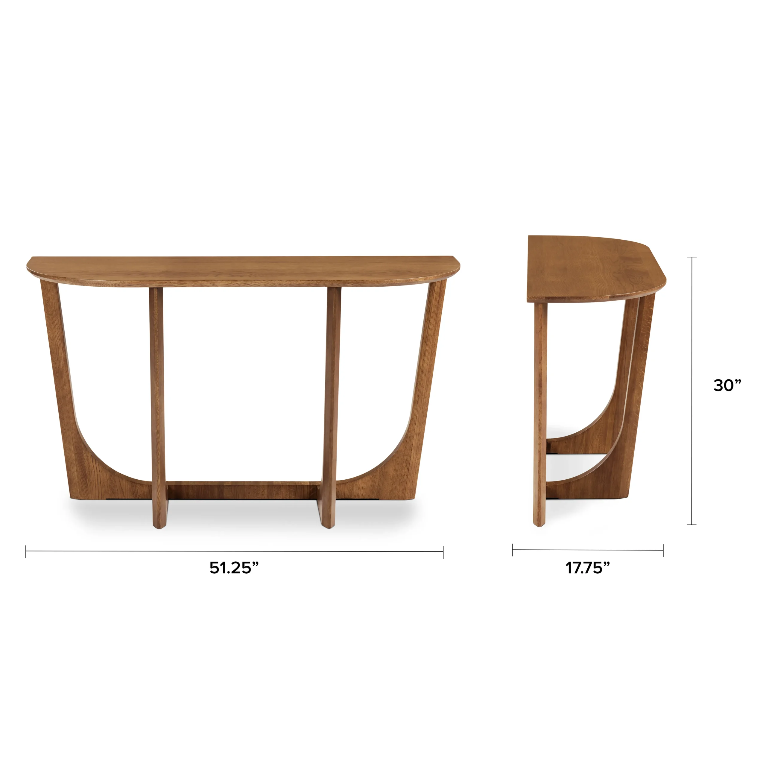 Tovi 51.25_ Console - Smoked Oak - Image 2