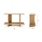 Torme 48_ Console - White Oak