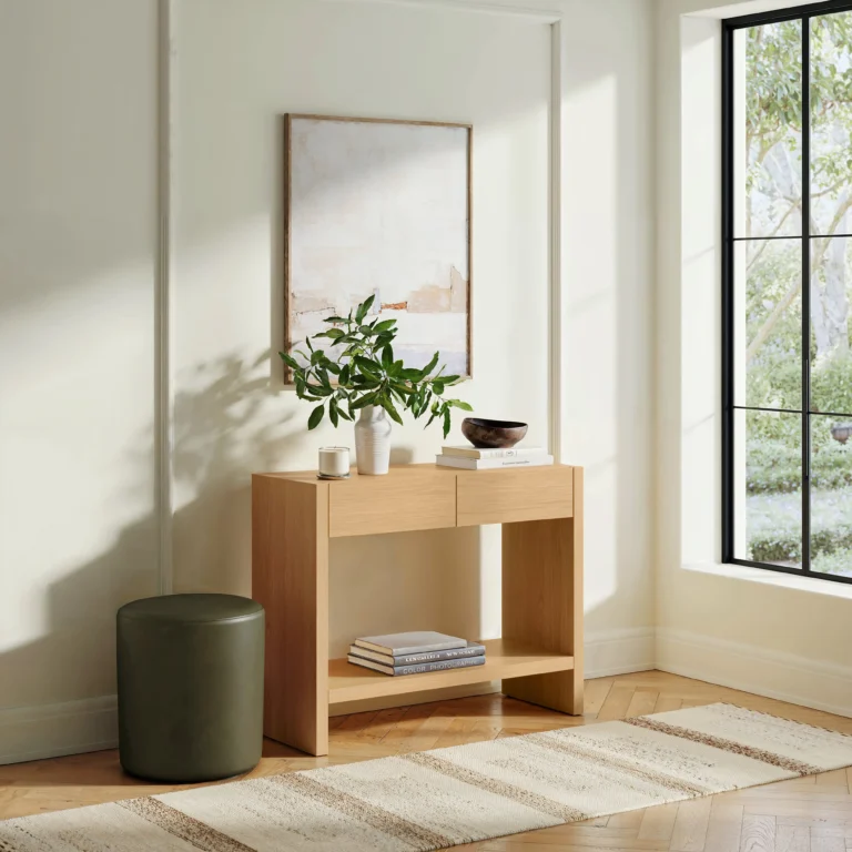 Leif 37_ Storage Console - White Oak