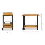 Hulst Outdoor Bar Cart - Teak