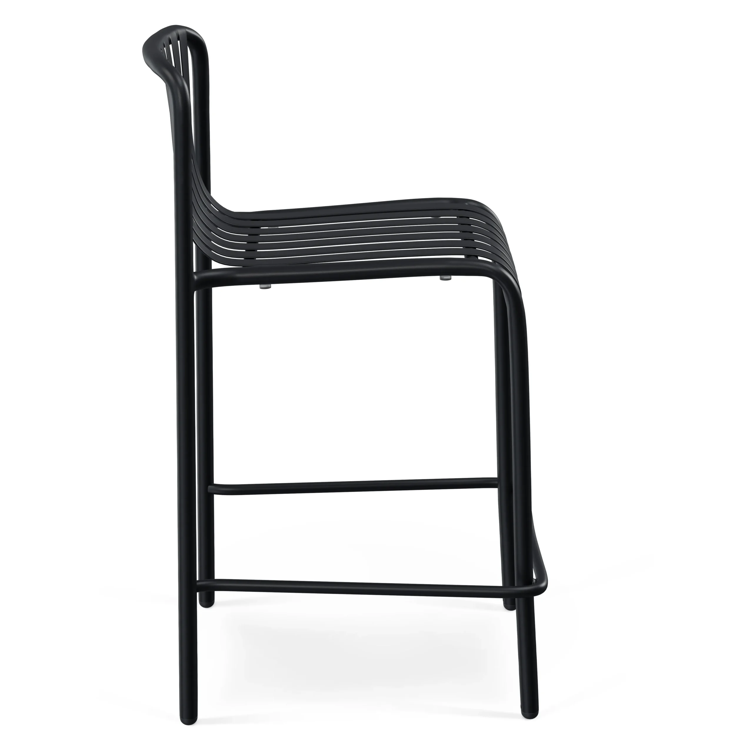 Sarek Outdoor Stackable Counter Stool - Black - Image 3