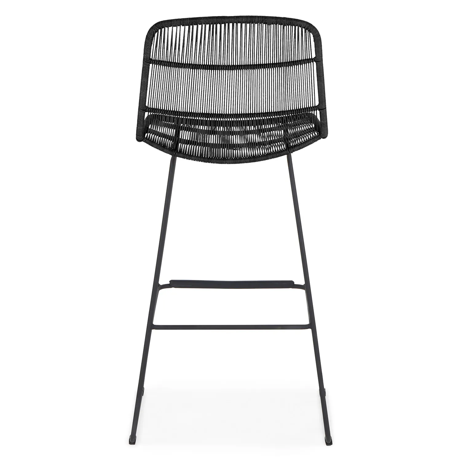 Selka Outdoor Bar Stool - Black - Image 3