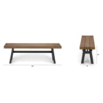 Sardis 56_ Outdoor Bench - Vintage Brown