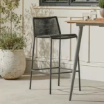 Zina Outdoor Bar Stool - Ember Black