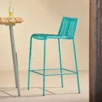 Zina Outdoor Bar Stool - Lago Aqua