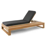 Toro 80.5_ Outdoor Chaise Lounge - Dravite Black