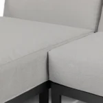 Burkel 105_ Outdoor Left Sectional - Cloudy Gray