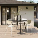 Ballo 47_ Outdoor Dining Table - Black