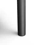 Fisk 75.5_ - 96_ Outdoor Extendable Dining Table - Black