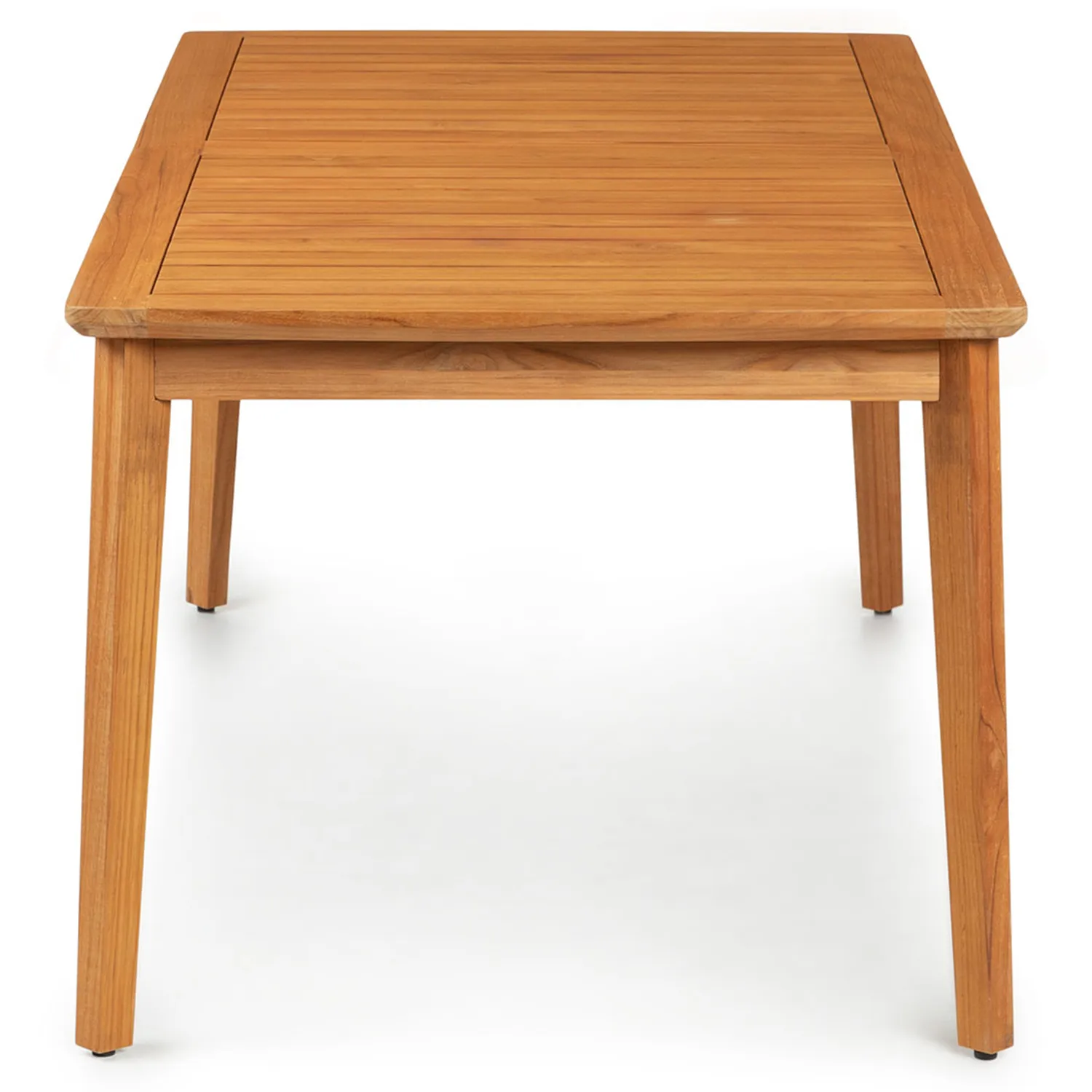 Marol 76.5_ - 95.5_ Outdoor Extendable Dining Table - Bronze Teak - Image 18