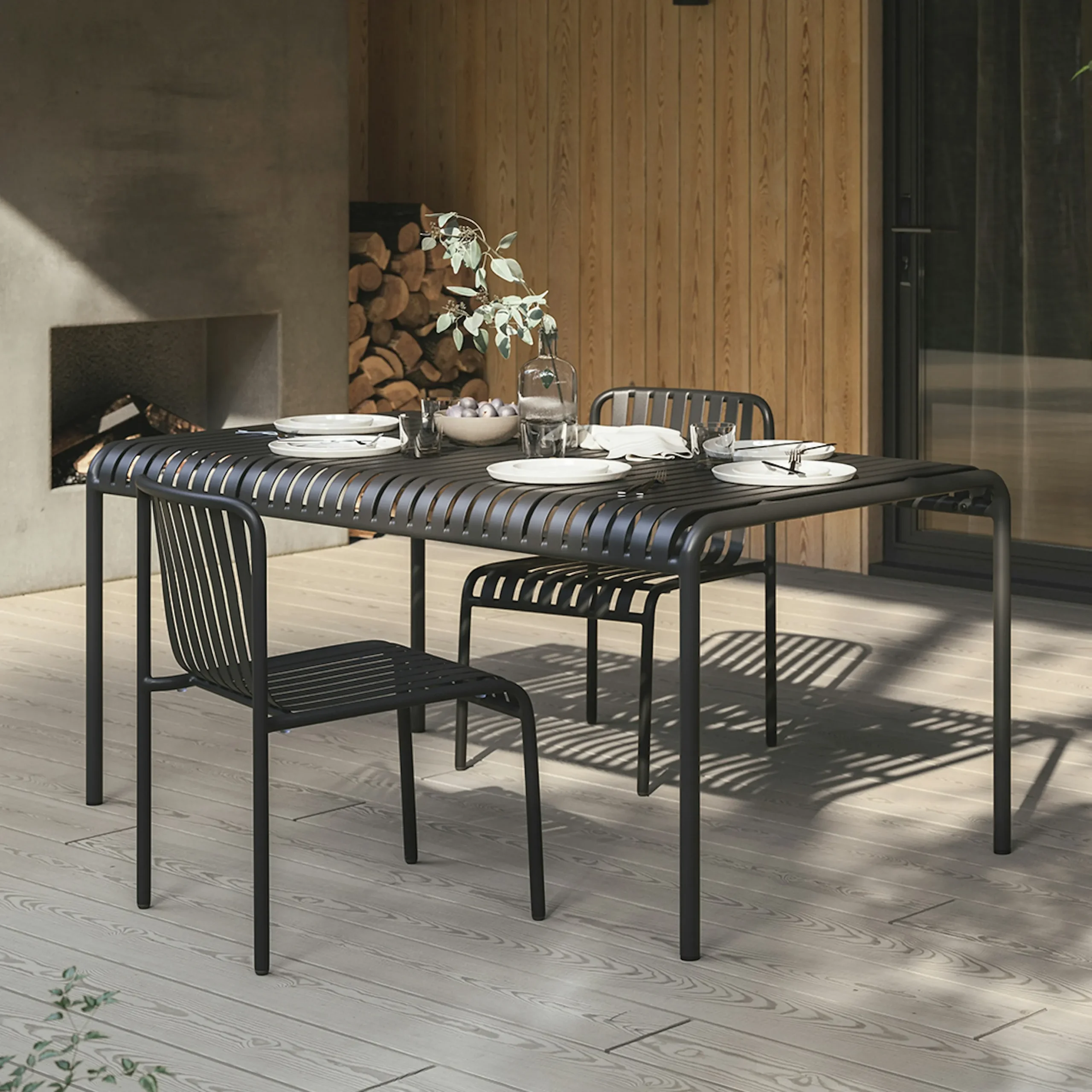 Sarek 67_ Outdoor Dining Table - Black - Image 11