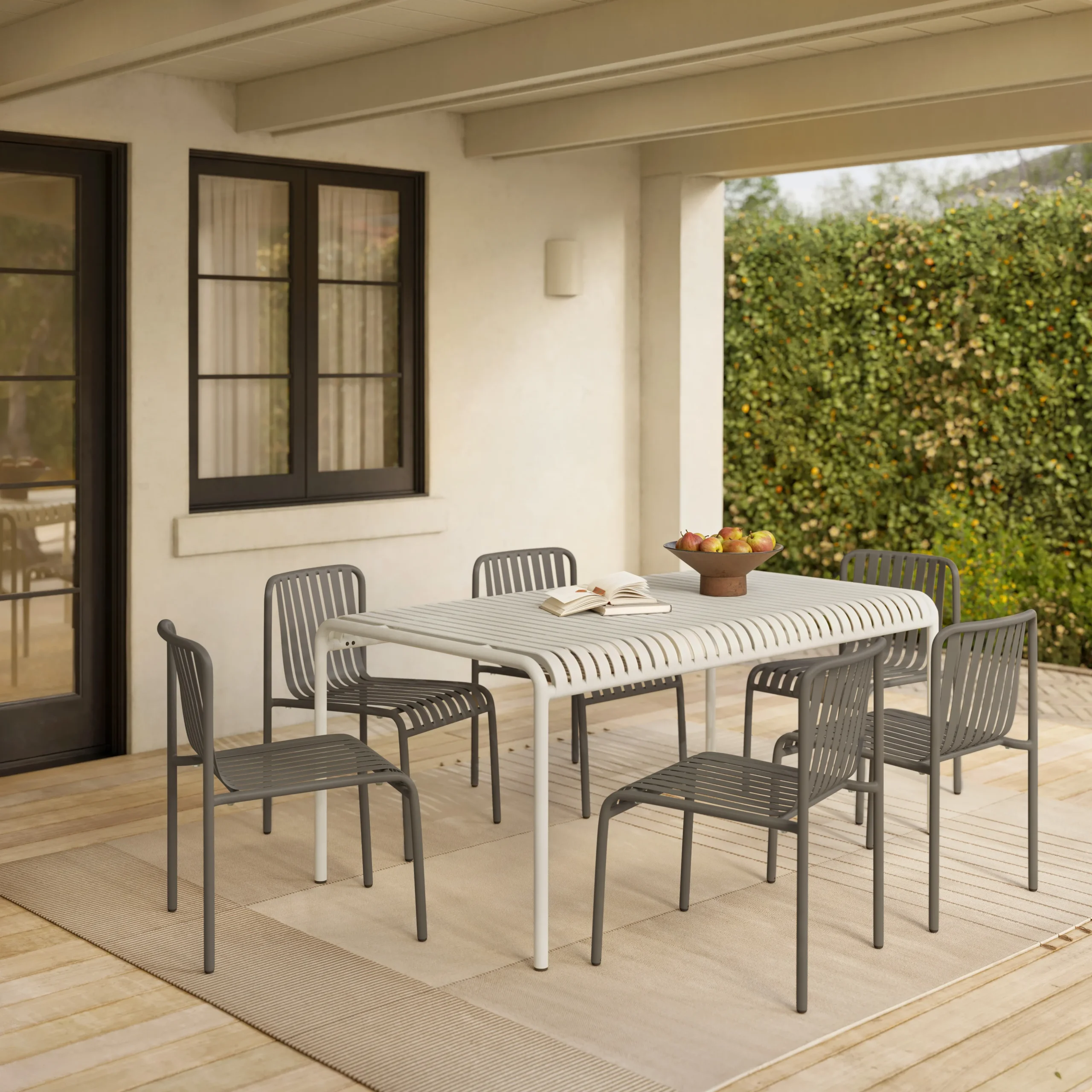 Sarek 67_ Outdoor Dining Table - Taupe - Image 6