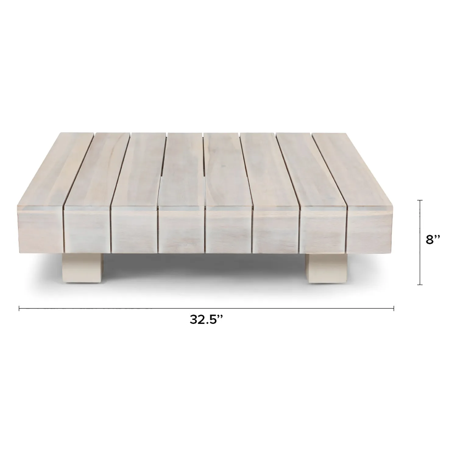 Lubek 32.5_ Outdoor Coffee Table - Byron Gray - Image 2