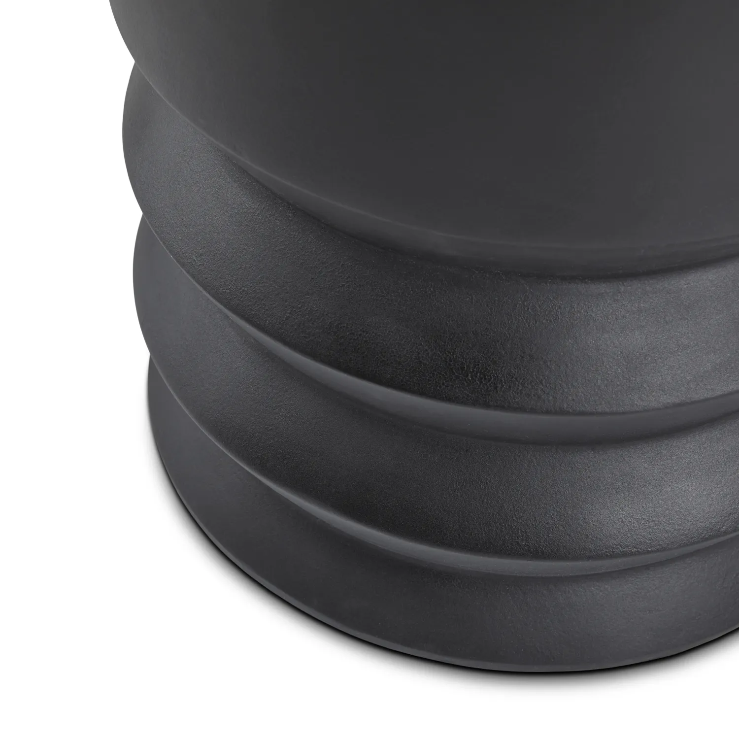 Pindo Outdoor Concrete Side Table - Black - Image 3