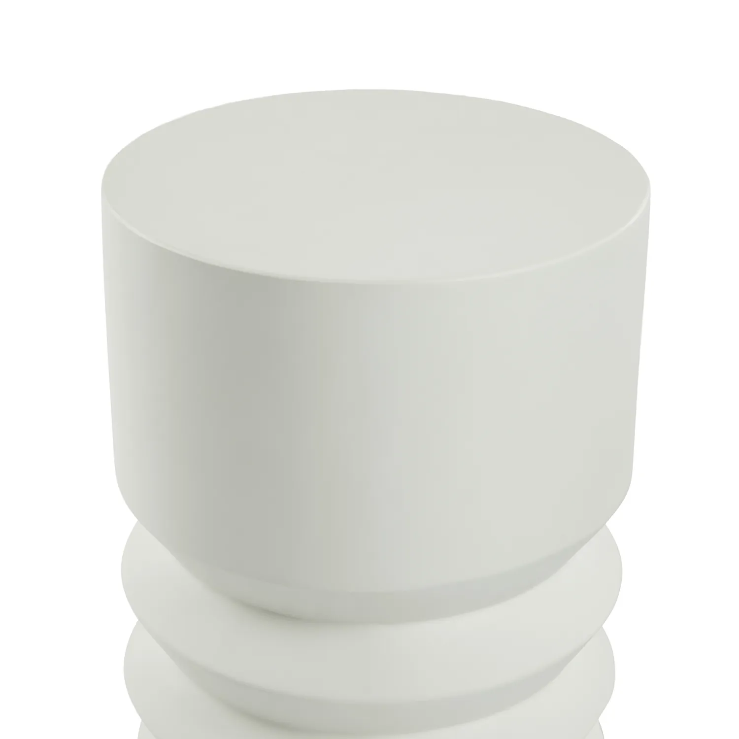 Pindo Outdoor Concrete Side Table - White - Image 9