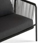 Calicut 67_ Outdoor Loveseat - Coast Black