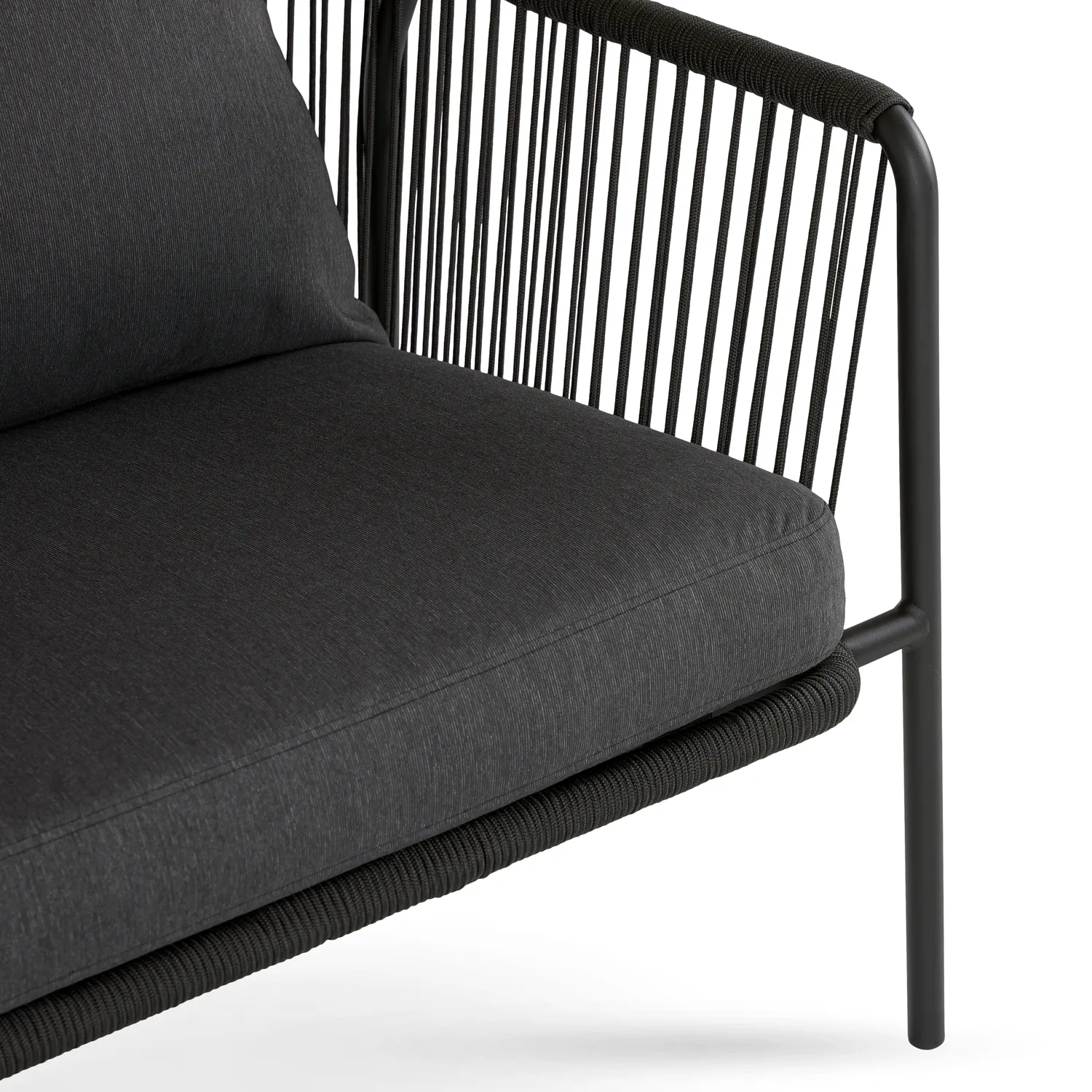 Calicut 67_ Outdoor Loveseat - Coast Black - Image 6