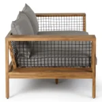 Callais 90.5_ Outdoor Sofa - Taupe Gray
