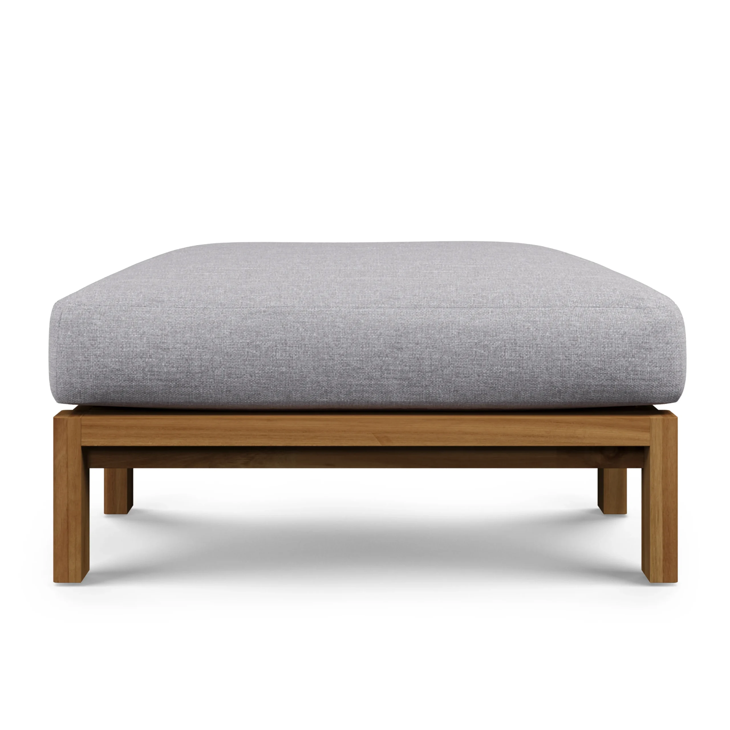 Cove 34.25_ Outdoor Ottoman - Basket Gray - Image 8