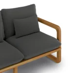Laholm 88_ Outdoor Sofa - Dravite Black