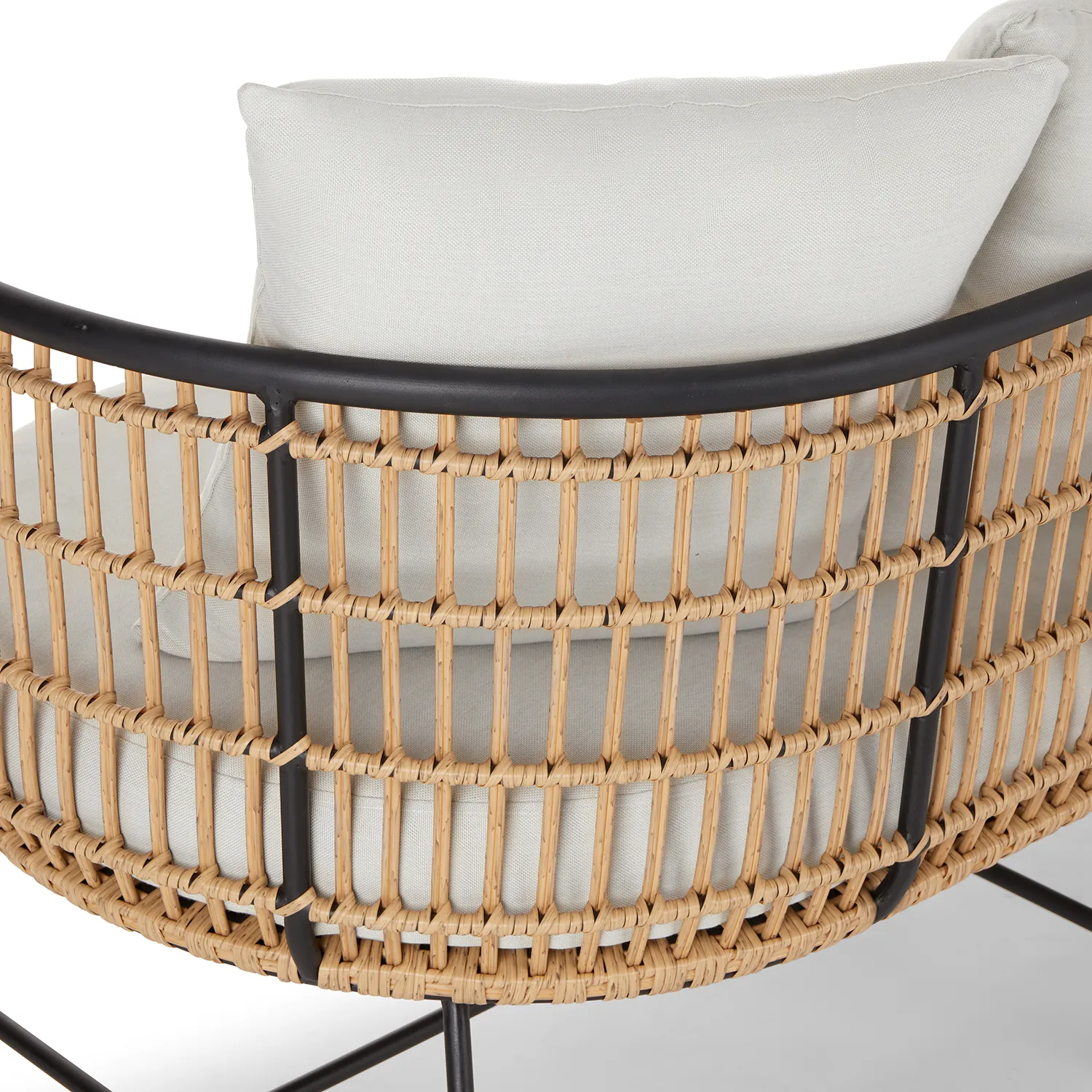 Onya 63.5_ Outdoor Loveseat - Lily White - Image 3
