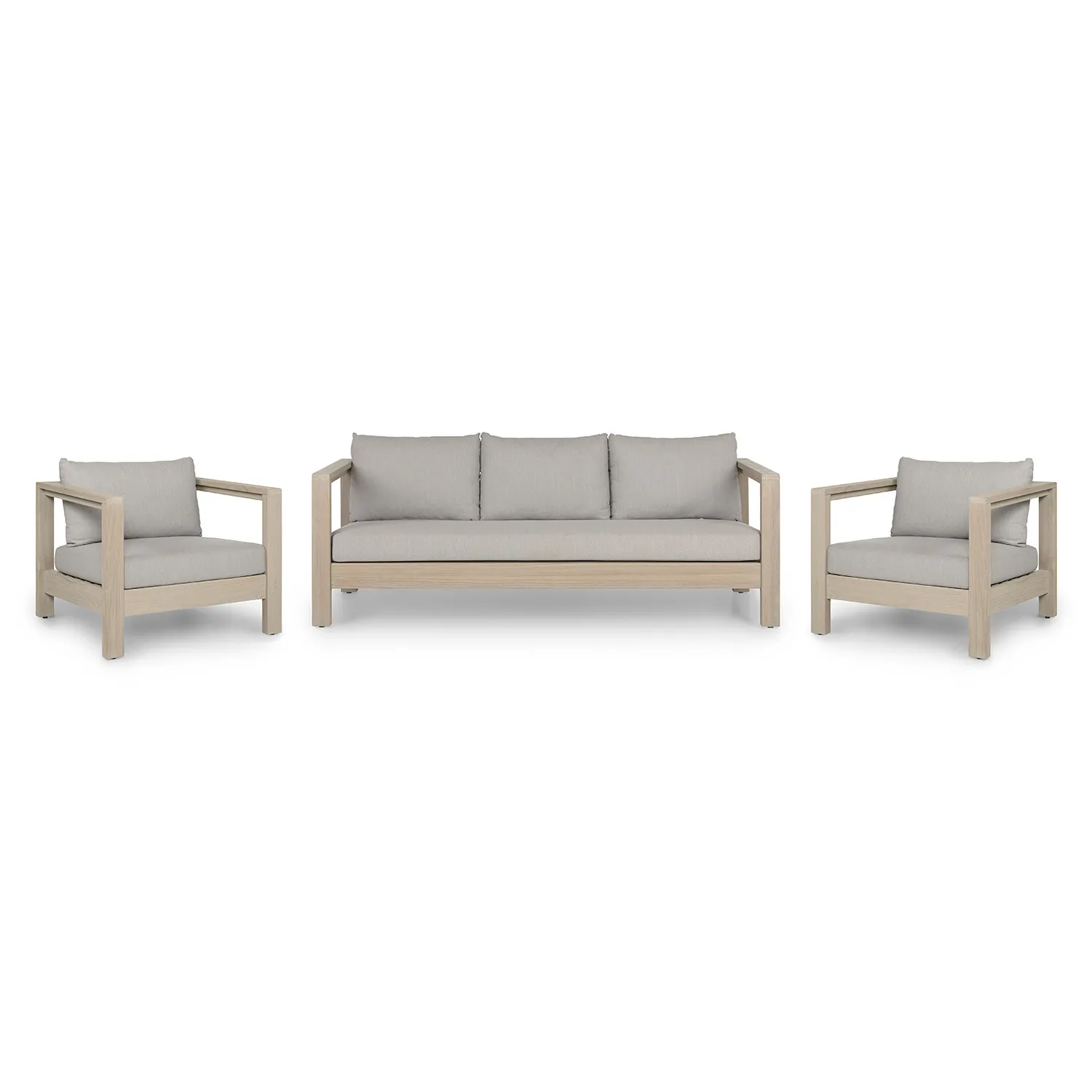 Palmera 80_ Outdoor Sofa Set - Dravite Gray - Image 4