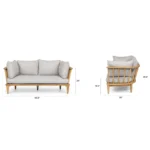 Sora 66.5_ Outdoor Loveseat - Beach Sand