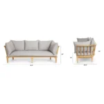 Sora 81.5_ Outdoor Sofa - Beach Sand
