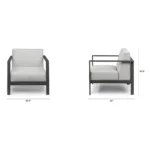 Burkel 30.5_ Outdoor Lounge Chair - Cloudy Gray