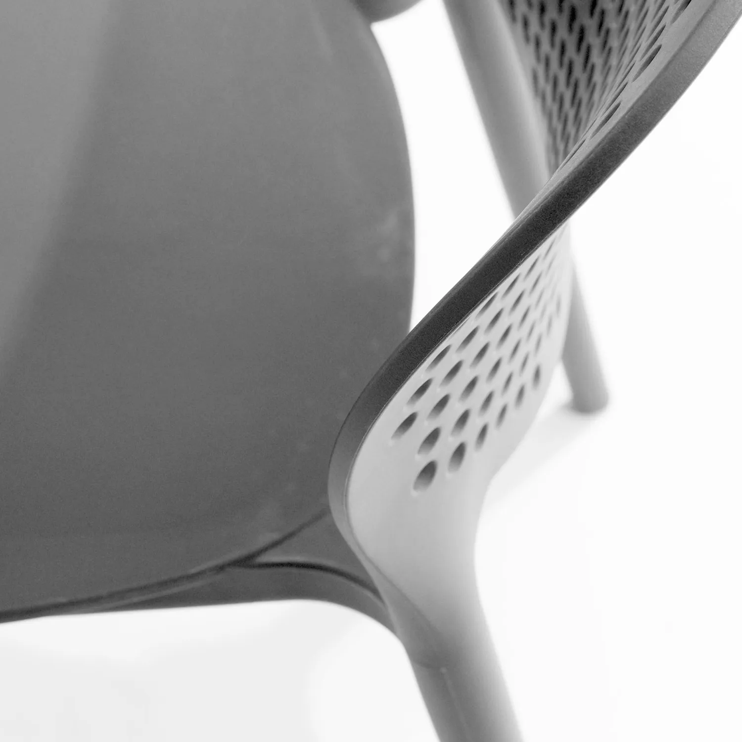 Dot Outdoor Stackable Dining Chair - Graphite - Image 6