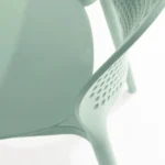 Dot Outdoor Stackable Dining Chair - Malibu Aqua