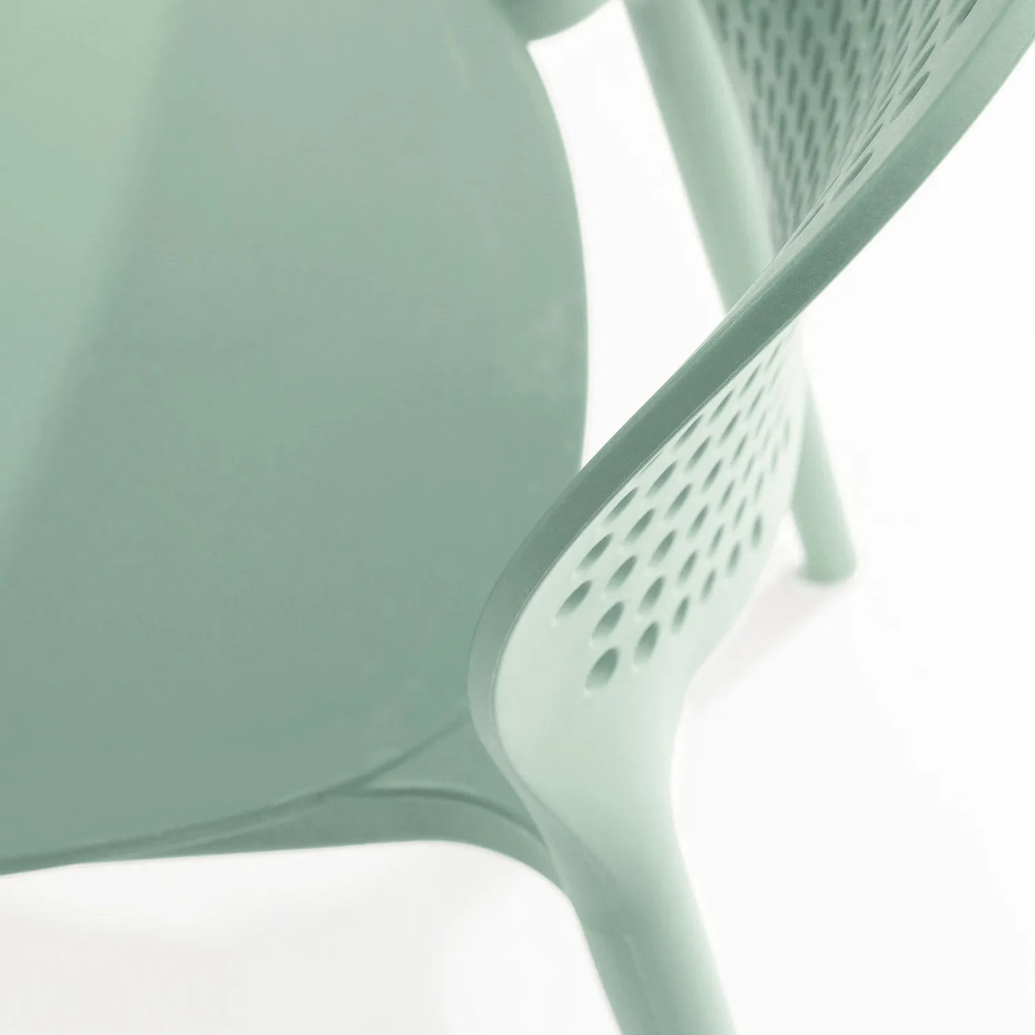 Dot Outdoor Stackable Dining Chair - Malibu Aqua - Image 12