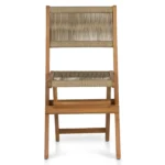 Elanora Outdoor Folding Dining Chair - Light Acacia