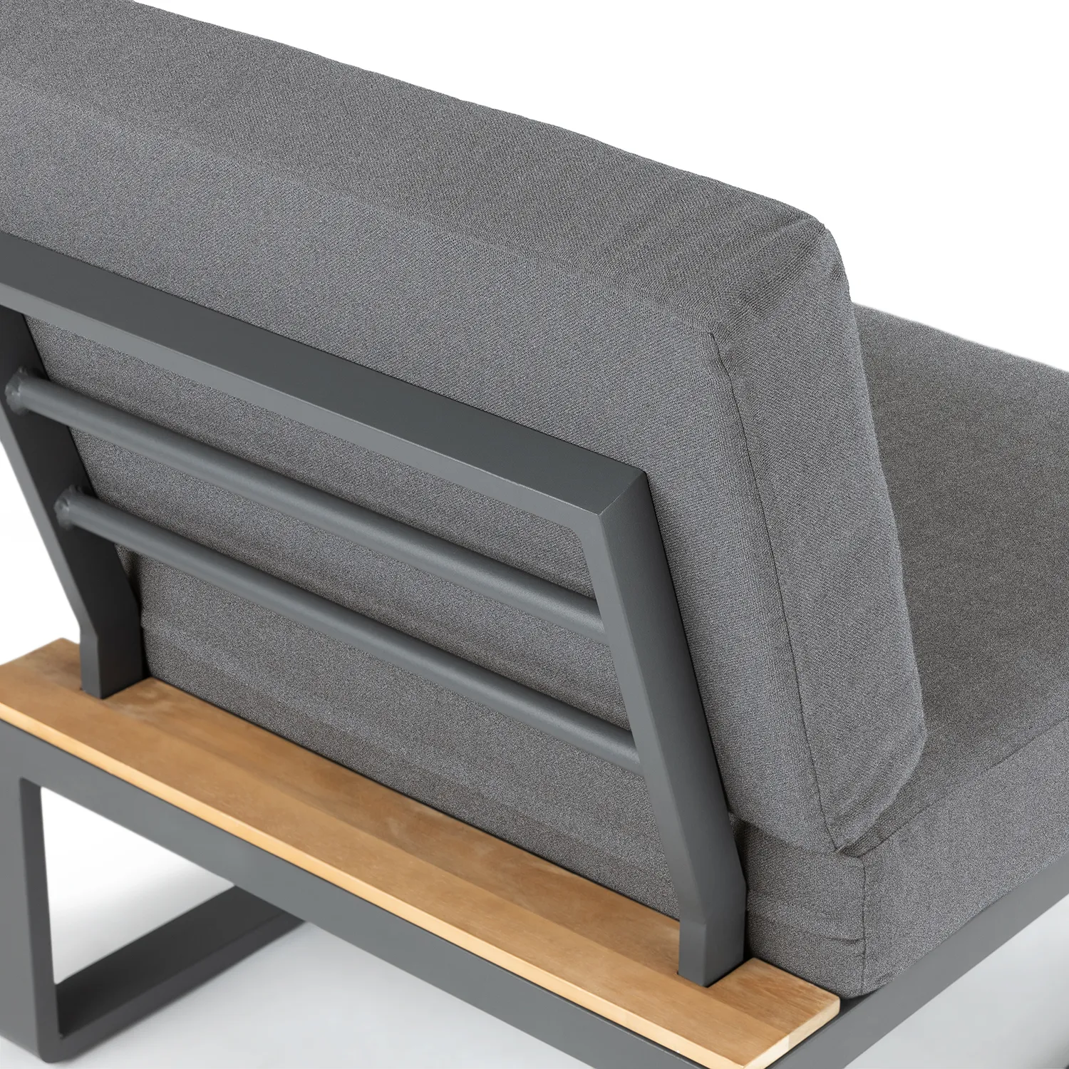Kezia 28_ Outdoor Armless Chair Module - Whale Gray - Image 7