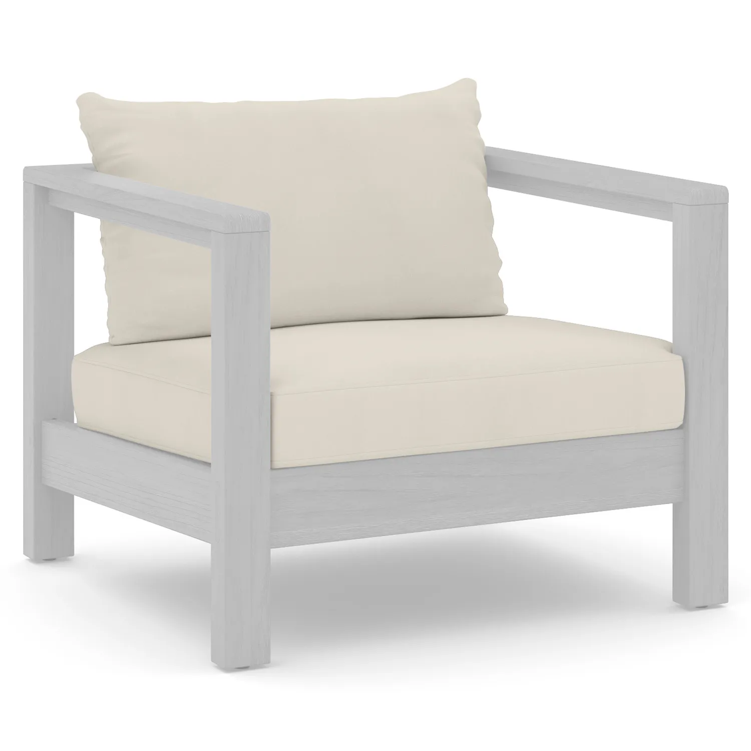 Palmera Outdoor Lounge Chair Cushion Cover Set - Dravite Ivory - Image 5