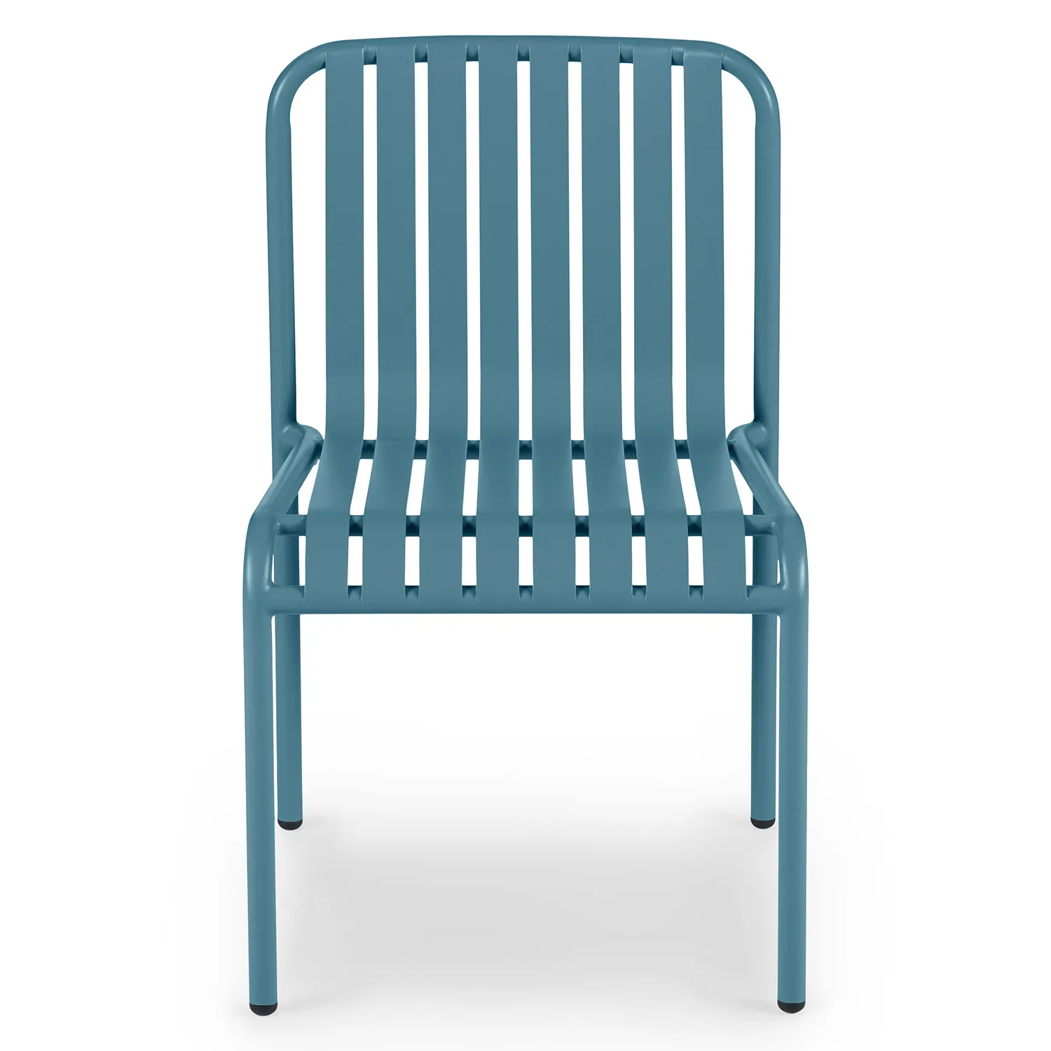Sarek Outdoor Stackable Dining Chair - Peacock Blue - Image 3